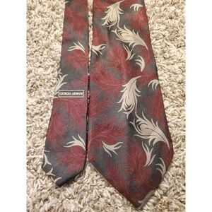 Giorgio Armani Cravatte Mens Geometric Neck Tie Silk Italy 59.5"long x 3.5"wide